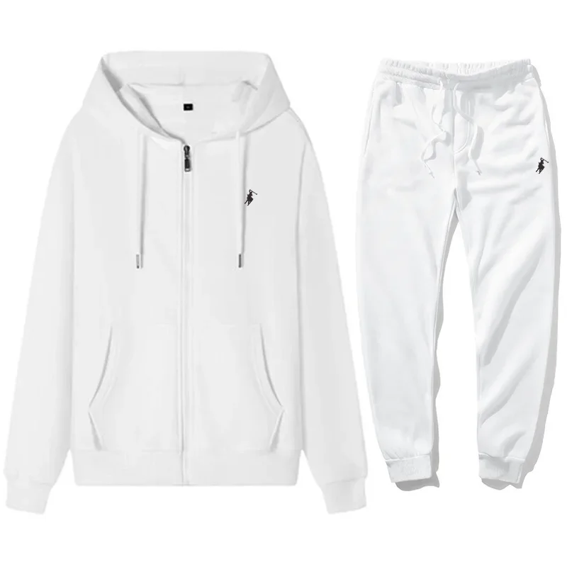 Embroidery Print - 2026 Herren Klassisches Hoodie-Sportanzug-Set Herbst Winter