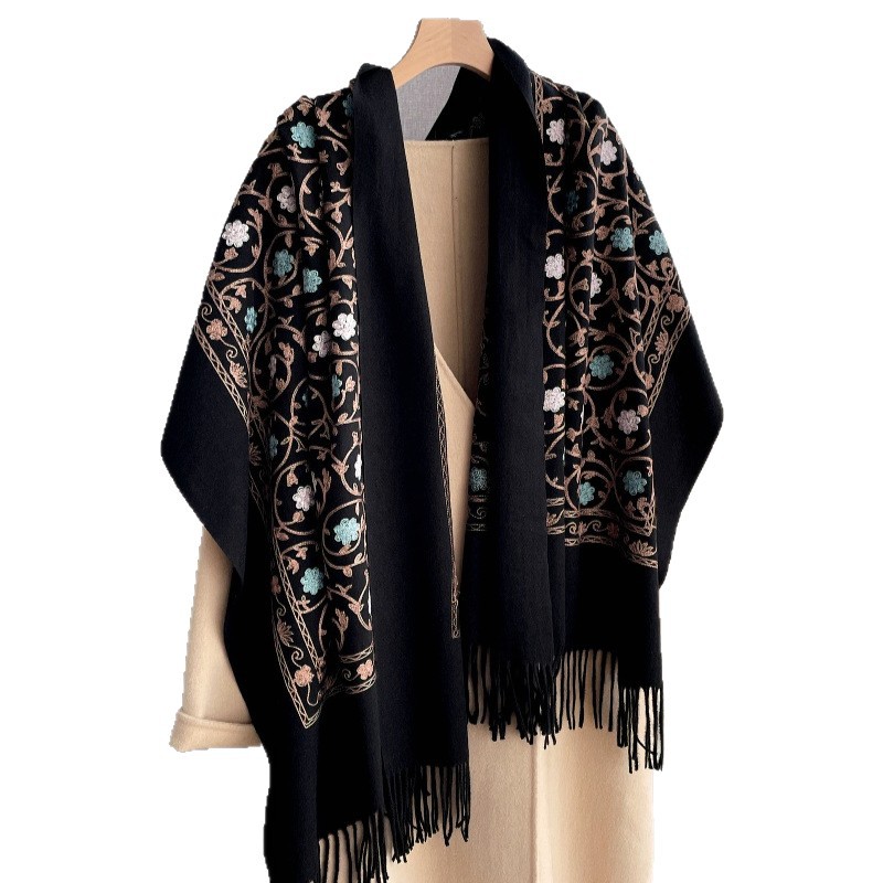 Embroidery Pashmina - 2023 neue Stickerei Kaschmir Schal Frauen