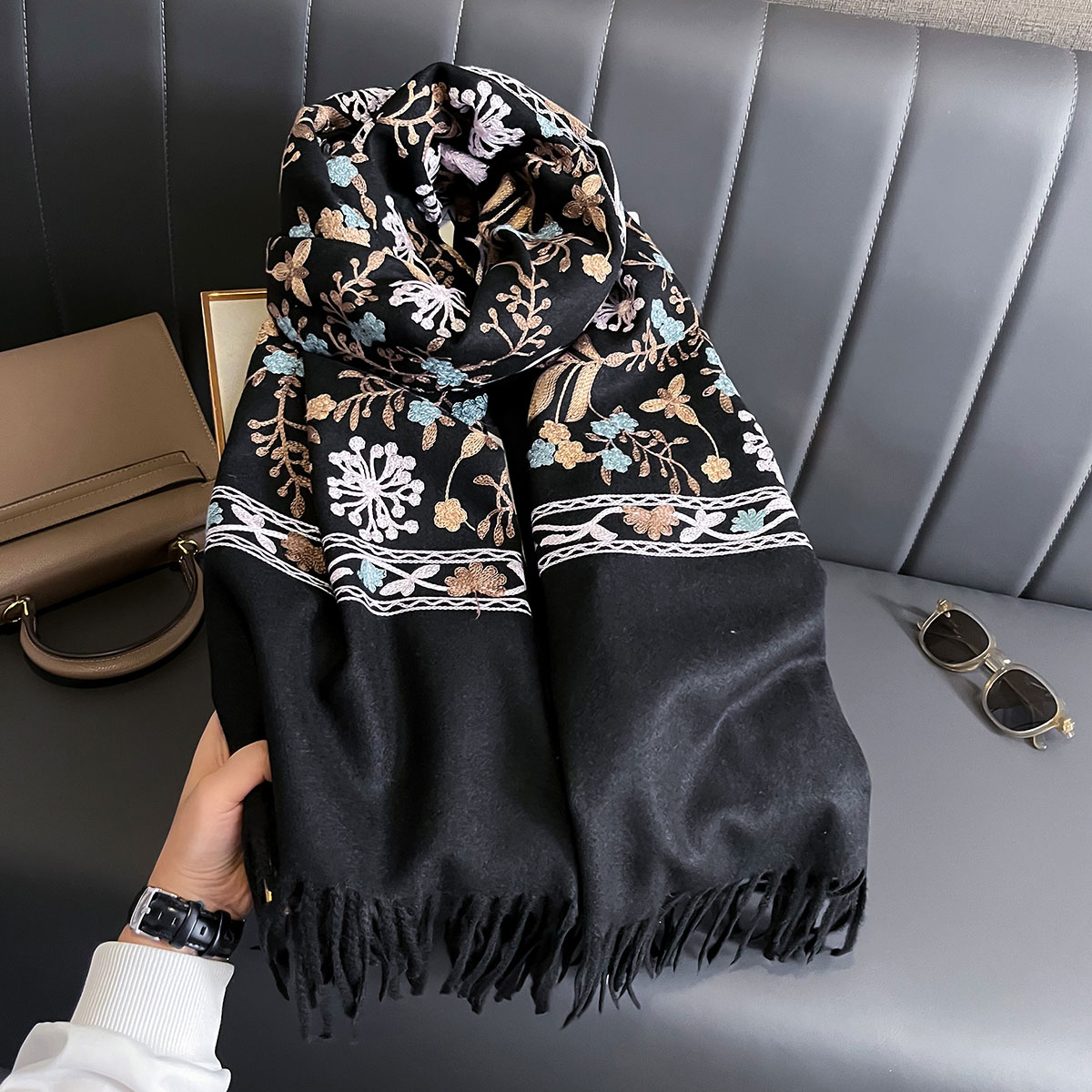 Neue Winter Warme Kaschmir Sch – Embroidery Pashmina Bewertung und Preis