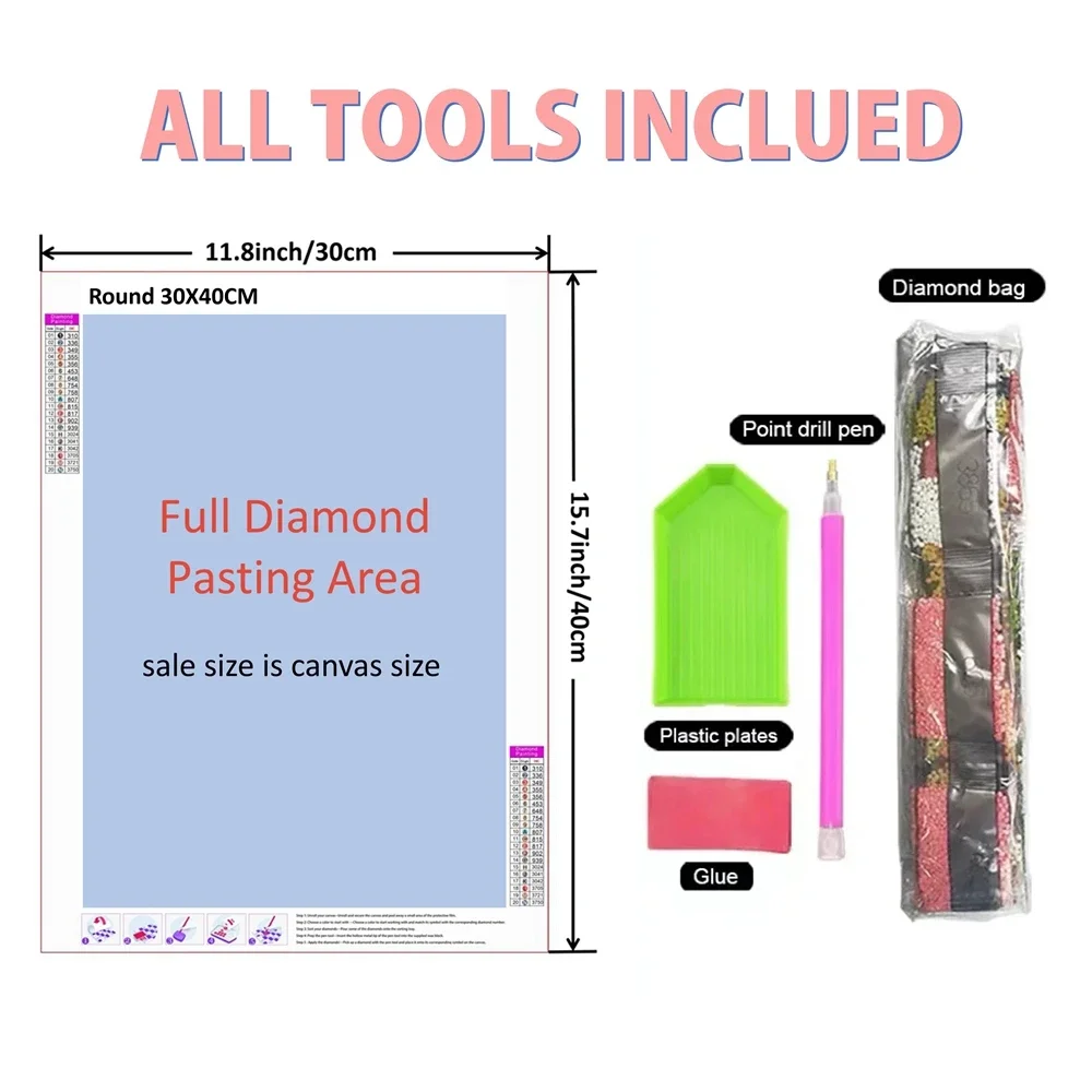 Diamant-Malerei-Set, abstrakte – Embroidery Xpress Bewertung und Preis