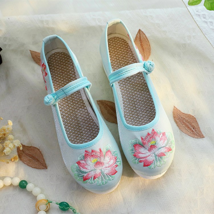 2026 Damen-Mary-Jane-Schuhe mi – Embroidery Print Bewertung und Preis