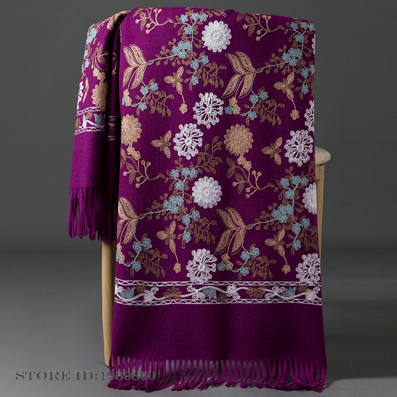 Damen-Kaschmir-Pashmina-Schal  – Embroidery Pashmina Bewertung und Preis