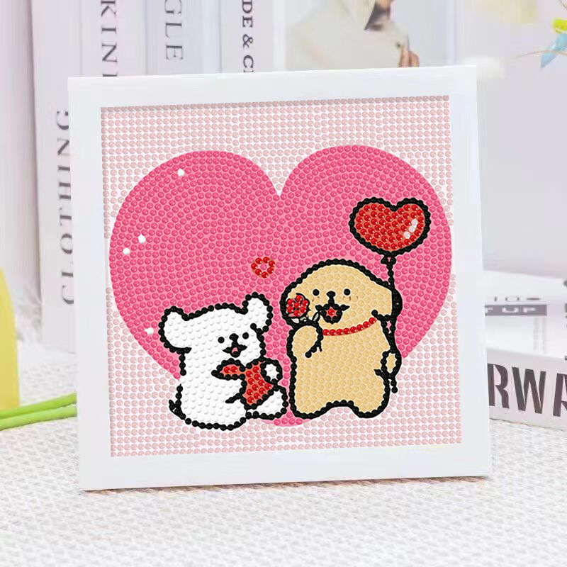 Cartoon-Linienhund Kristall-Di – Embroidery Gift Ideas Bewertung und Preis