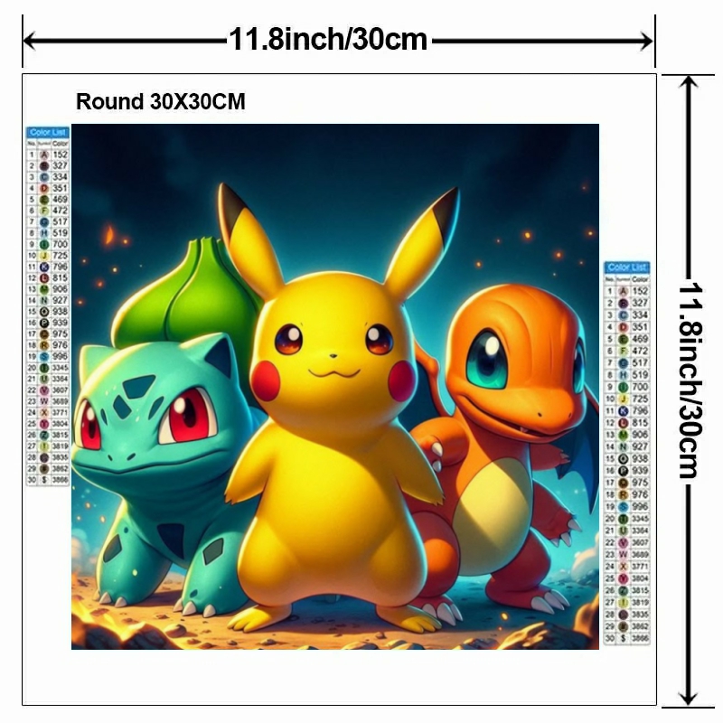 Cartoon Pokémon 5D DIY Diamant – Embroidery Gift Ideas Bewertung und Preis