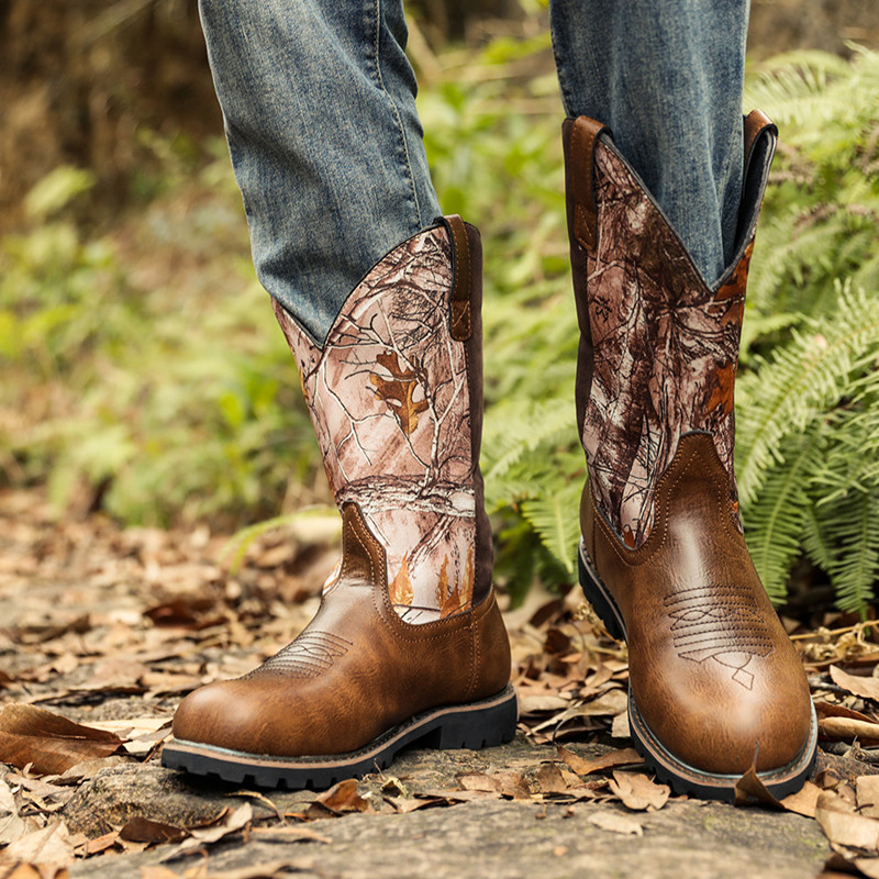 Herrenstiefel, klassische hand – Embroidery Print Bewertung und Preis