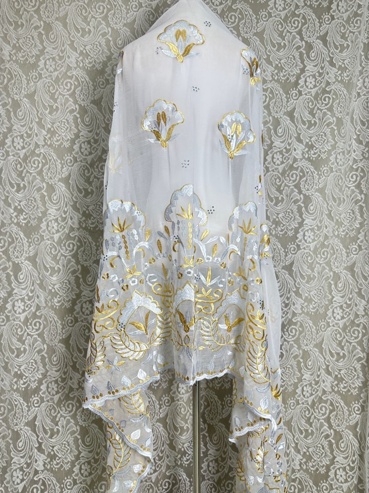 Afrikanischer muslimischer Hij – Embroidery Pashmina Bewertung und Preis