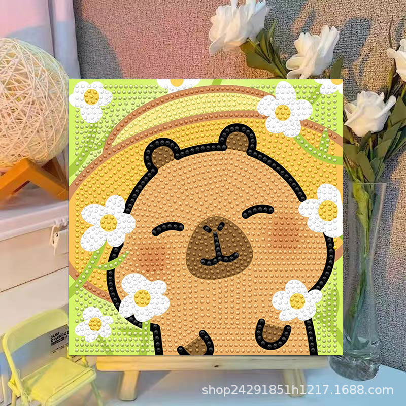Cartoon Capibala Kristall-Diam – Embroidery Gift Ideas Bewertung und Preis