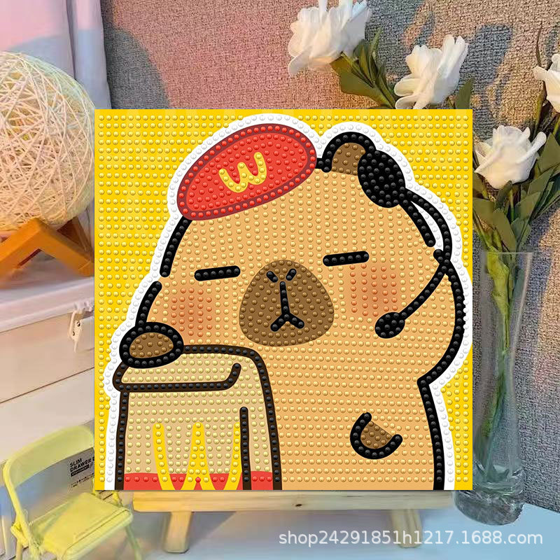 Cartoon Capibala Kristall-Diam – Embroidery Gift Ideas Bewertung und Preis