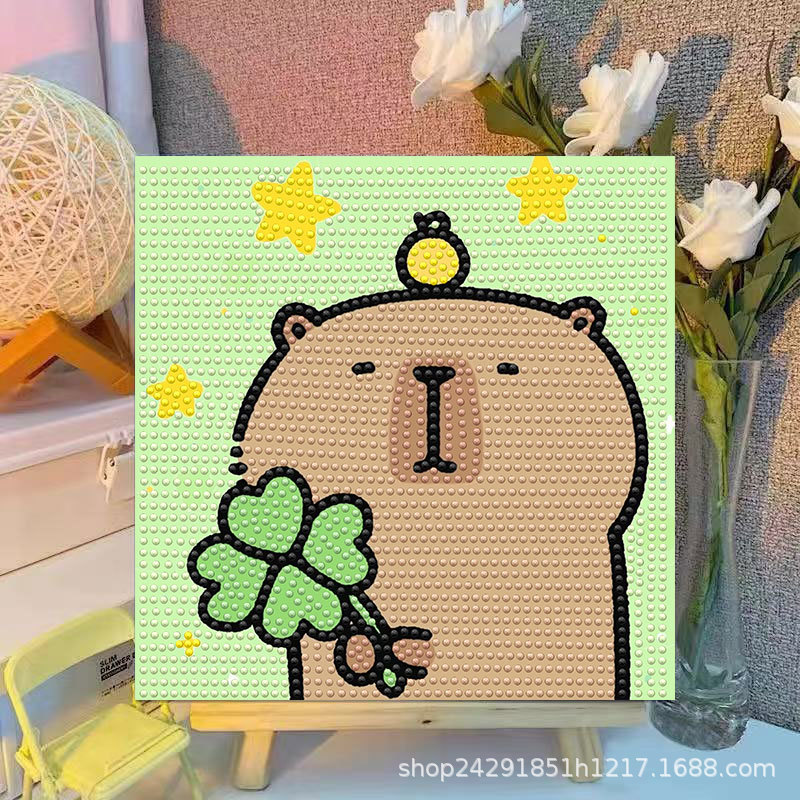 Cartoon Capibala Kristall-Diam – Embroidery Gift Ideas Bewertung und Preis