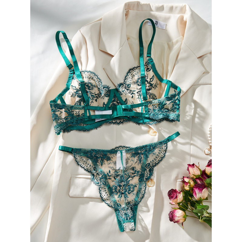 Heißverkauftes sexy Dessous-Se – Embroidery Set Bewertung und Preis