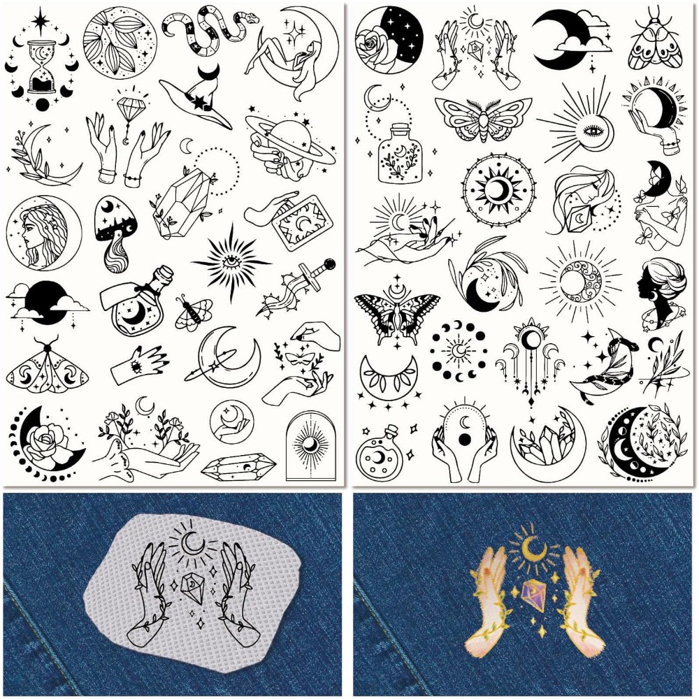51 Stück Boho Mond Sonne wasse – Embroidery Web Bewertung und Preis