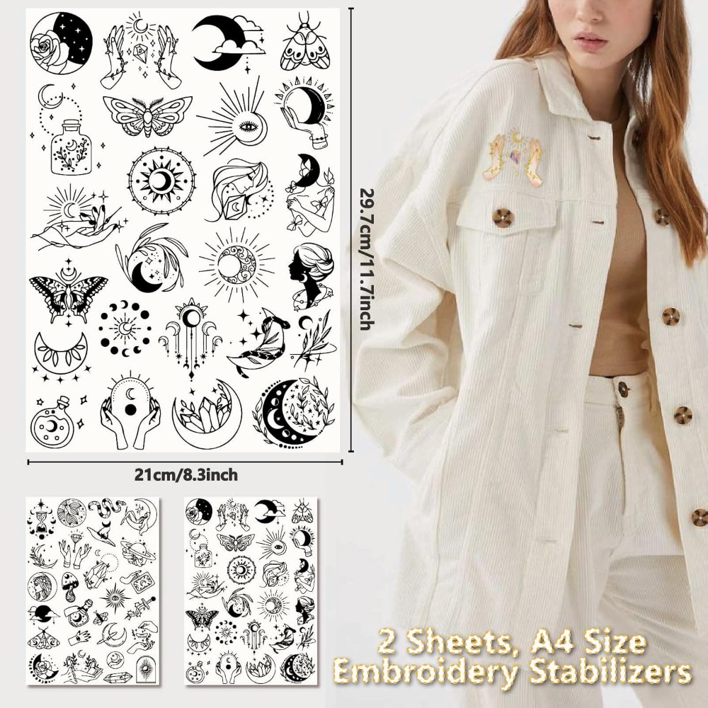 51 Stück Boho Mond Sonne wasse – Embroidery Web Bewertung und Preis